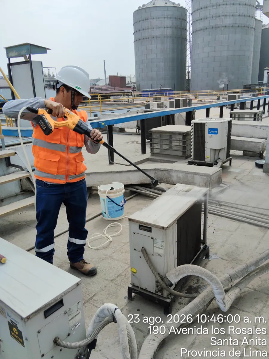 Mantenimiento real de un equipo de climatización industrial